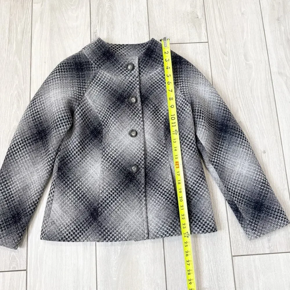 Pendleton Blazer Jacket Coat Virgin Lambs Wool Pockets Ladylike Classic Size 10